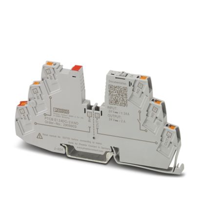 Phoenix Contact Electronic Circuit Breaker; PTCB E1 24DC/2A NO; 1-Channel; 2A; 24VDC; Push-In Terminal